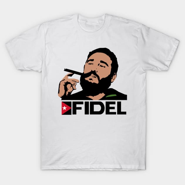 FIDEL CASTRO (Color) T-Shirt by RevolutionToday